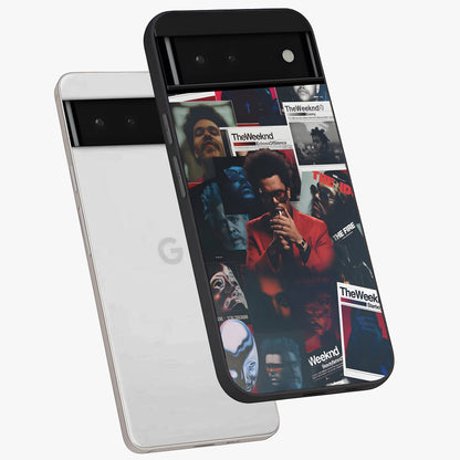 The Weeknd Glass Case displayed in angled mockup highlighting stylish pop culture inspired design with modern aesthetic.