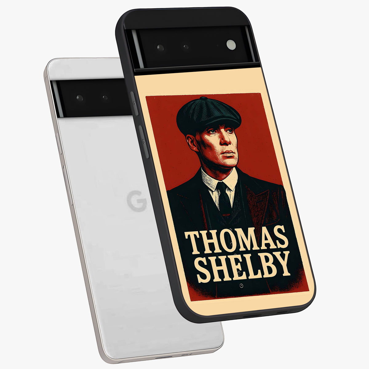 Vintage Mafia Authority Glass Case displayed in angled mockup highlighting powerful retro design with classic gangster aesthetic.