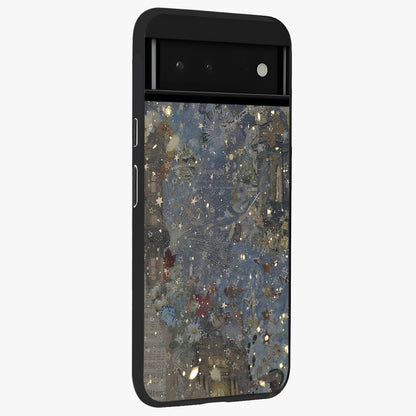 Aesthetic Astrolophia Glass Case upright view showcasing soft aesthetic theme with stylish modern look.