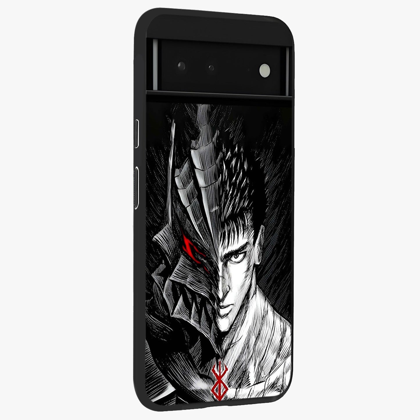Berserker Blood Oath Glass Case upright view showcasing intense warrior aesthetic with dramatic artistic style.