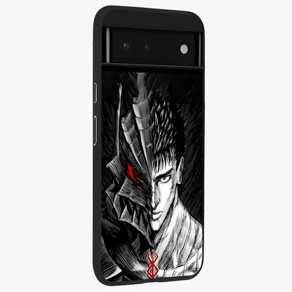 Berserker Blood Oath Glass Case upright view showcasing intense warrior aesthetic with dramatic artistic style.