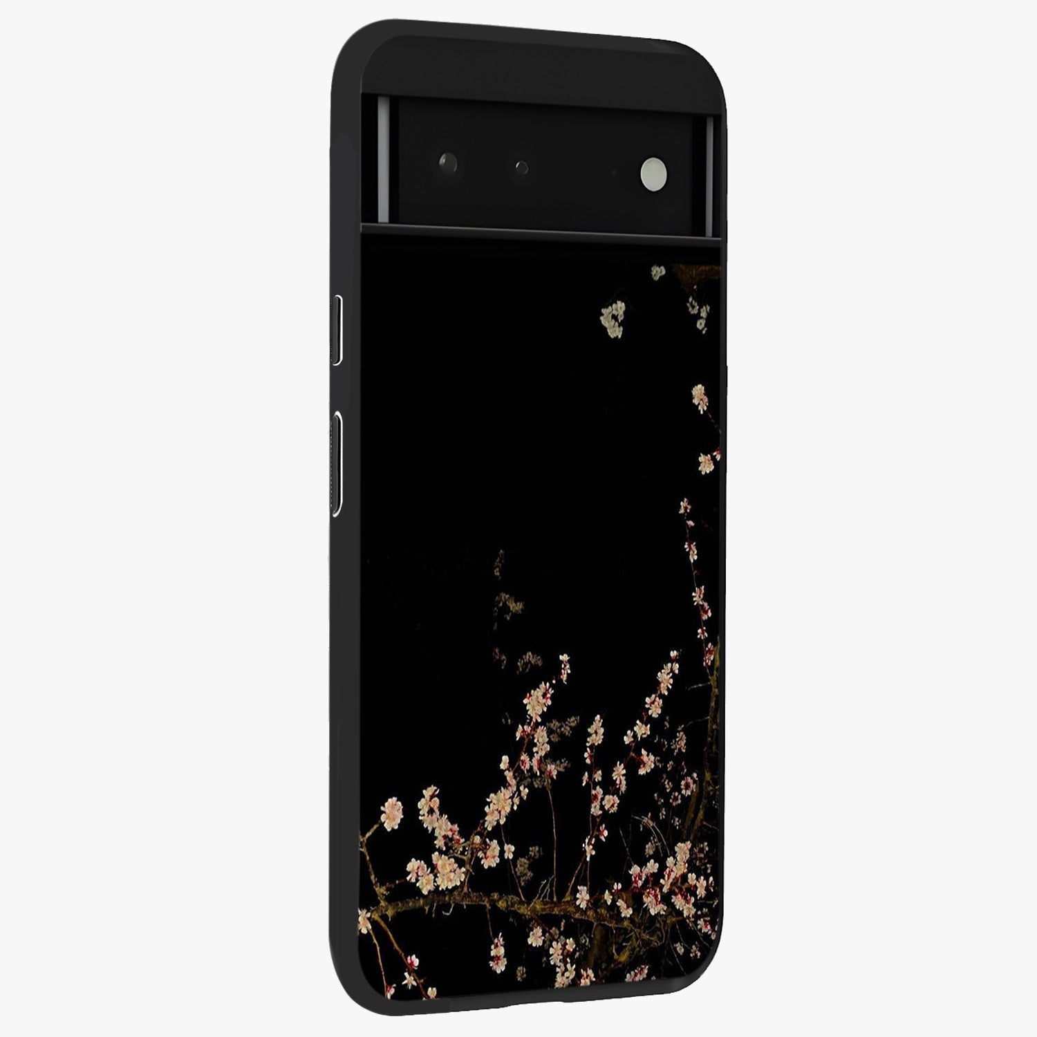 Petal Moon Light With Custom Name Glass Case upright view showcasing elegant floral moon artwork with personalized aesthetic.
