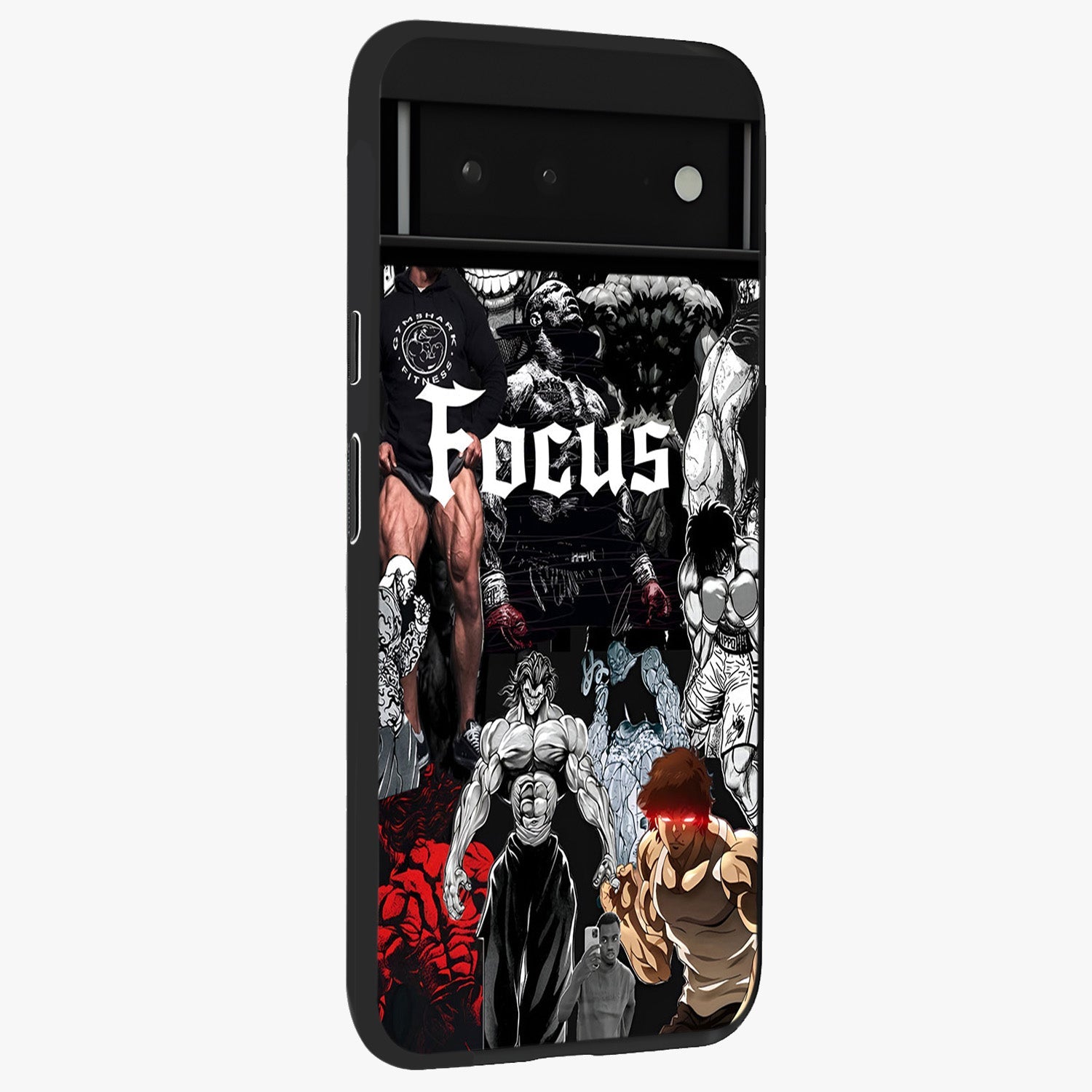 Relentless Power Focus Glass Case upright view showcasing strong inspirational artwork with powerful focus theme.