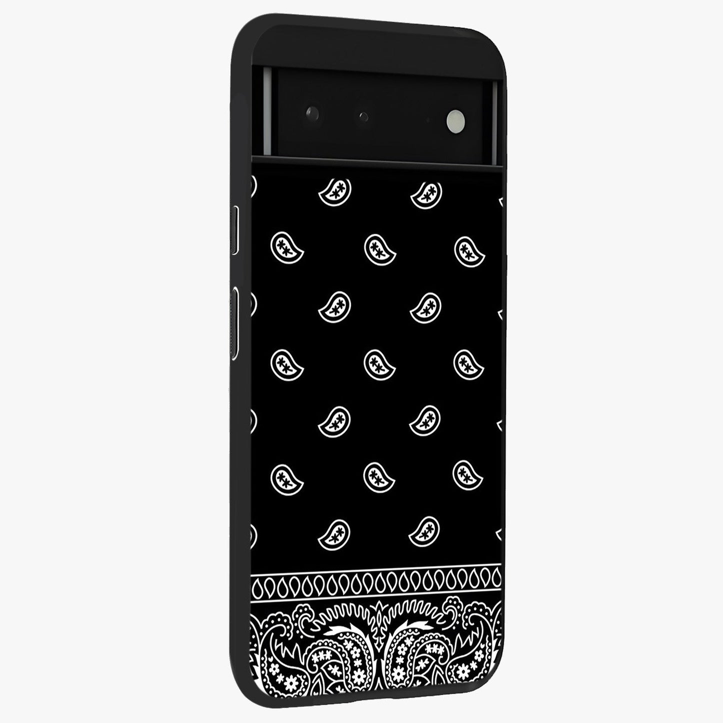 Retro Rebel Threads Glass Case upright view showcasing stylish vintage artwork with bold retro theme.