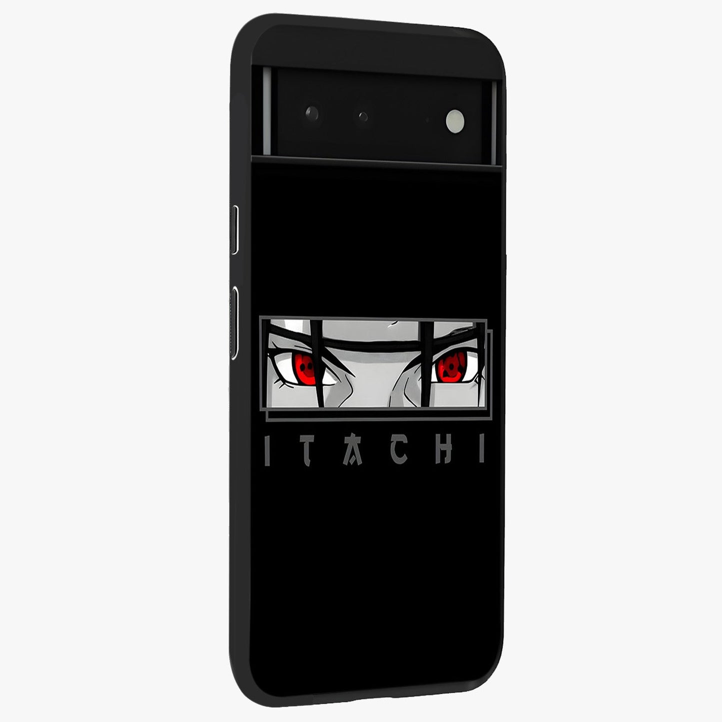 Scarlet Gaze Dominance Glass Case upright view showcasing powerful dramatic artwork with dominant artistic theme.