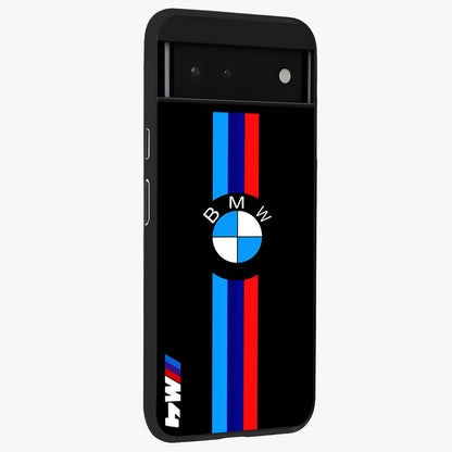 Turbo BMW Beast Glass Case upright view showcasing powerful car artwork with modern motorsport theme.