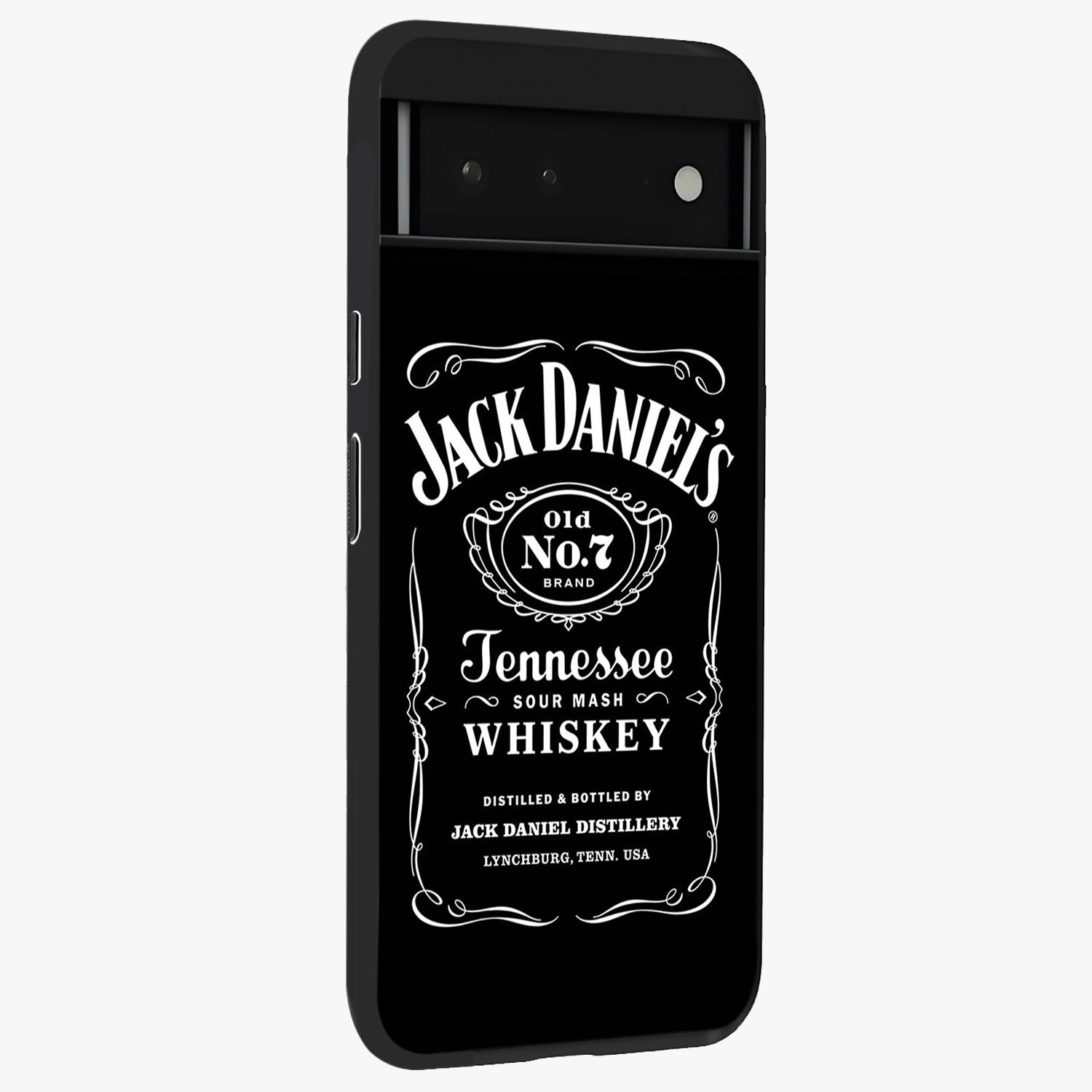 Vintage Whiskey Heritage Glass Case upright view showcasing stylish vintage whiskey artwork with timeless bar culture theme.