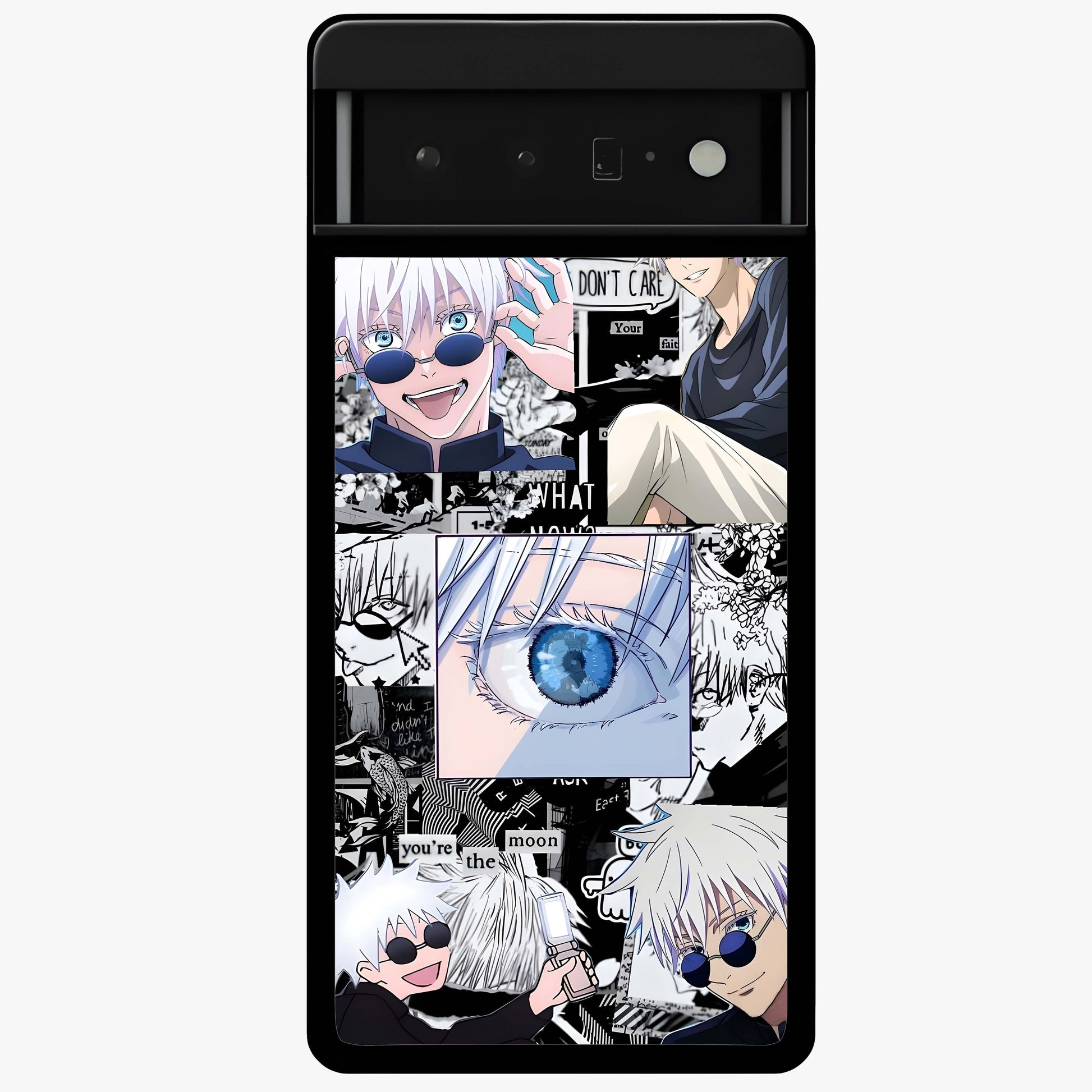 Infinity Sorcerer Chaos Glass Case showing flat back view with mystical sorcerer themed artwork and glossy glass finish.