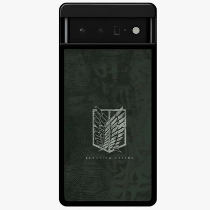 Wings Of Freedom Glass Case showing flat back view with symbolic wings artwork and glossy glass finish.