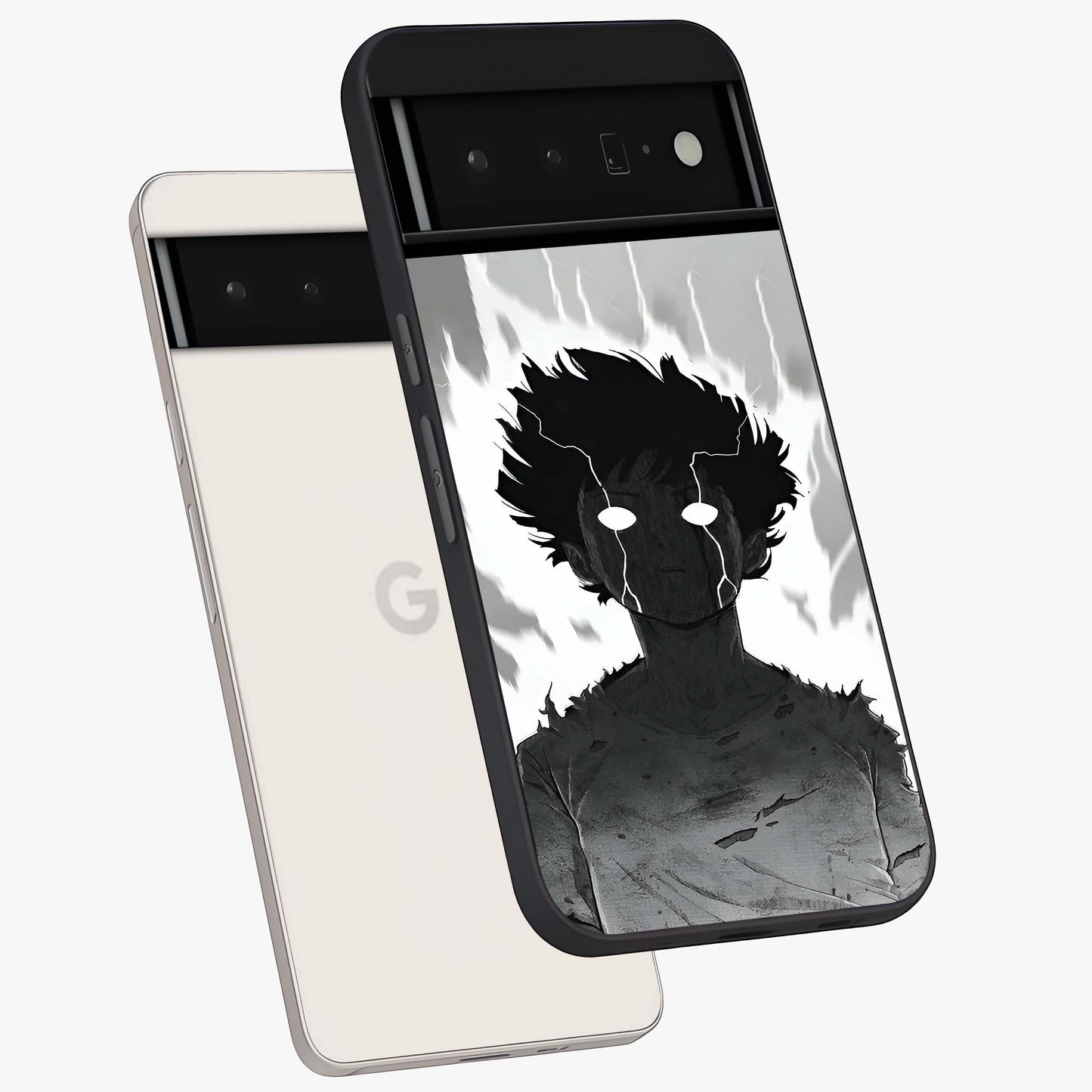 Awakened Inner Rage Glass Case displayed in angled mockup highlighting powerful graphic design and bold artistic theme.