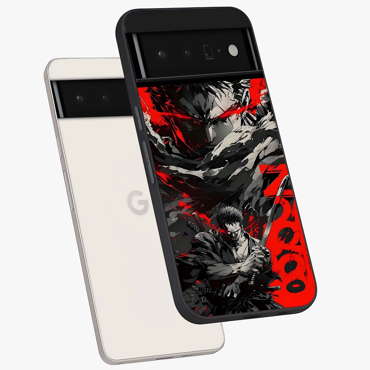 Demon Sword Resolve Glass Case displayed in angled mockup highlighting powerful demon sword illustration with dark fantasy aesthetic.