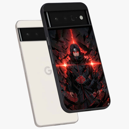 Focused Blade Discipline Glass Case displayed in angled mockup highlighting clean minimal text artwork with modern aesthetic style.
