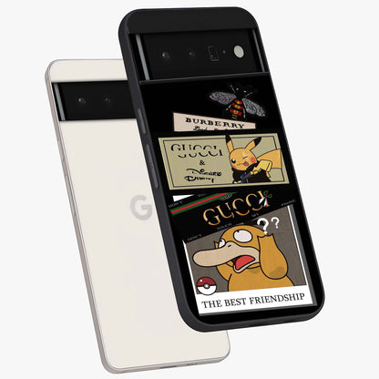 Gucci Play Mashup Glass Case displayed in angled mockup highlighting stylish fashion mashup design with bold aesthetic.