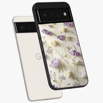 Lilac Breeze Harmony Glass Case displayed in angled mockup highlighting calm lilac breeze design with soothing aesthetic style.