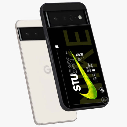 Neon Street Edition Glass Case displayed in angled mockup highlighting vibrant urban design with bold street aesthetic.