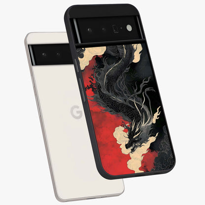 Shadow Dragon Fury Glass Case displayed in angled mockup highlighting powerful dragon illustration with dark fantasy aesthetic.