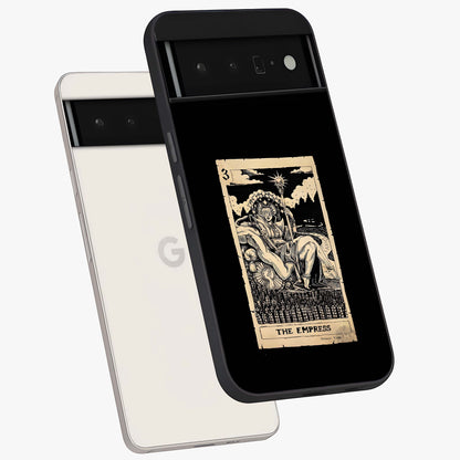 The Empress Glass Case displayed in angled mockup highlighting elegant royal design with majestic aesthetic style.