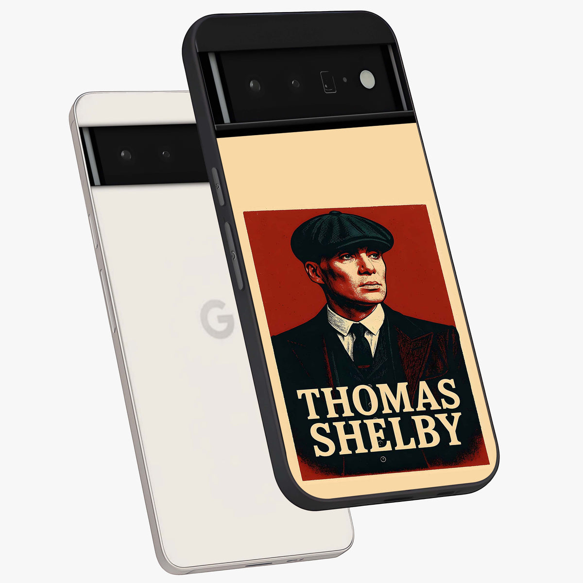 Vintage Mafia Authority Glass Case displayed in angled mockup highlighting powerful retro design with classic gangster aesthetic.
