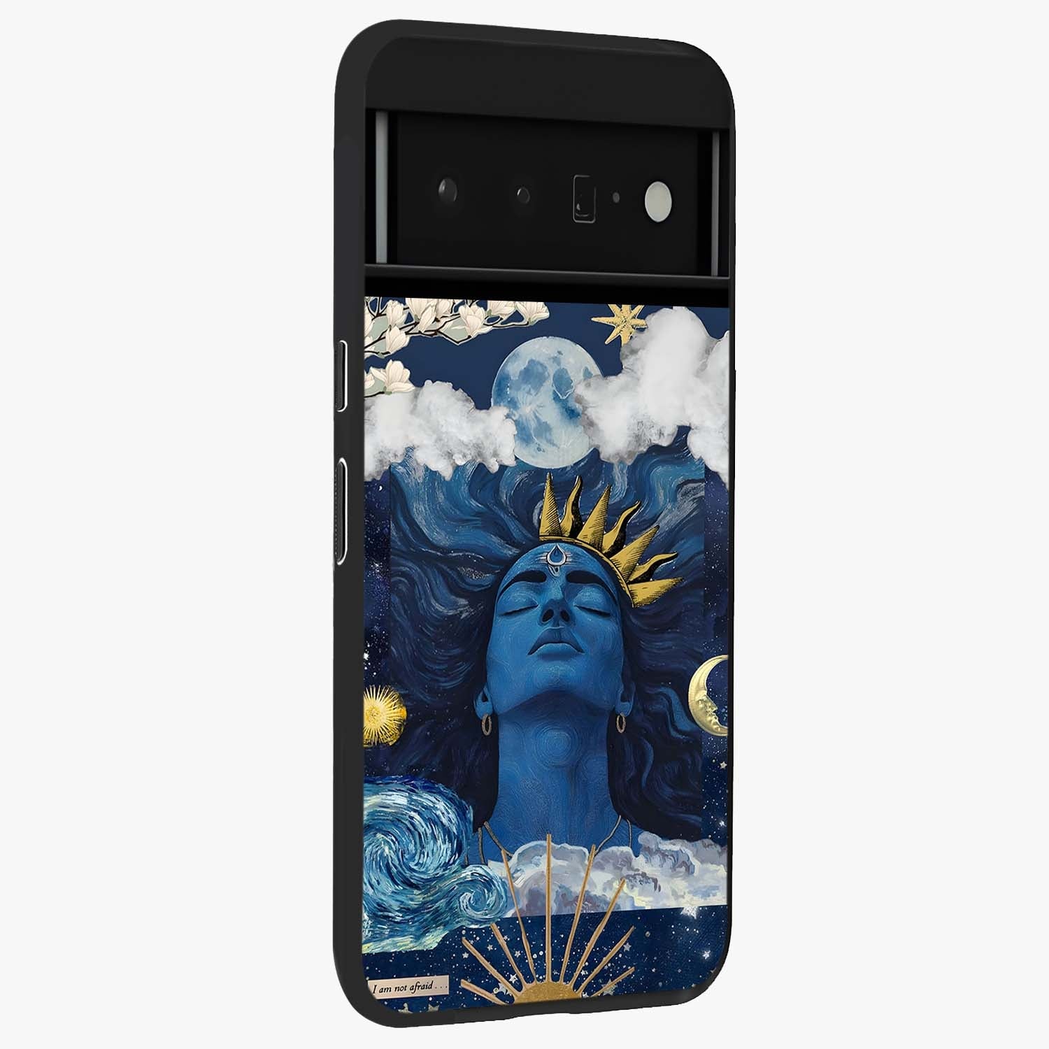 Aesthetic Lord Shiva Glass Case upright view showcasing powerful Lord Shiva artwork with devotional theme.