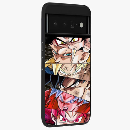 Anime Character Glass Case upright view showcasing expressive anime artwork with bold graphic style.