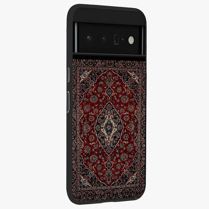 Heritage Carpet Royale Glass Case upright view showcasing detailed ornamental artwork with luxurious traditional theme.