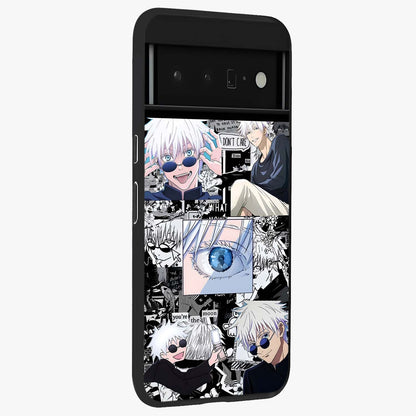 Infinity Sorcerer Chaos Glass Case upright view showcasing dramatic sorcerer artwork with chaotic mystical theme.
