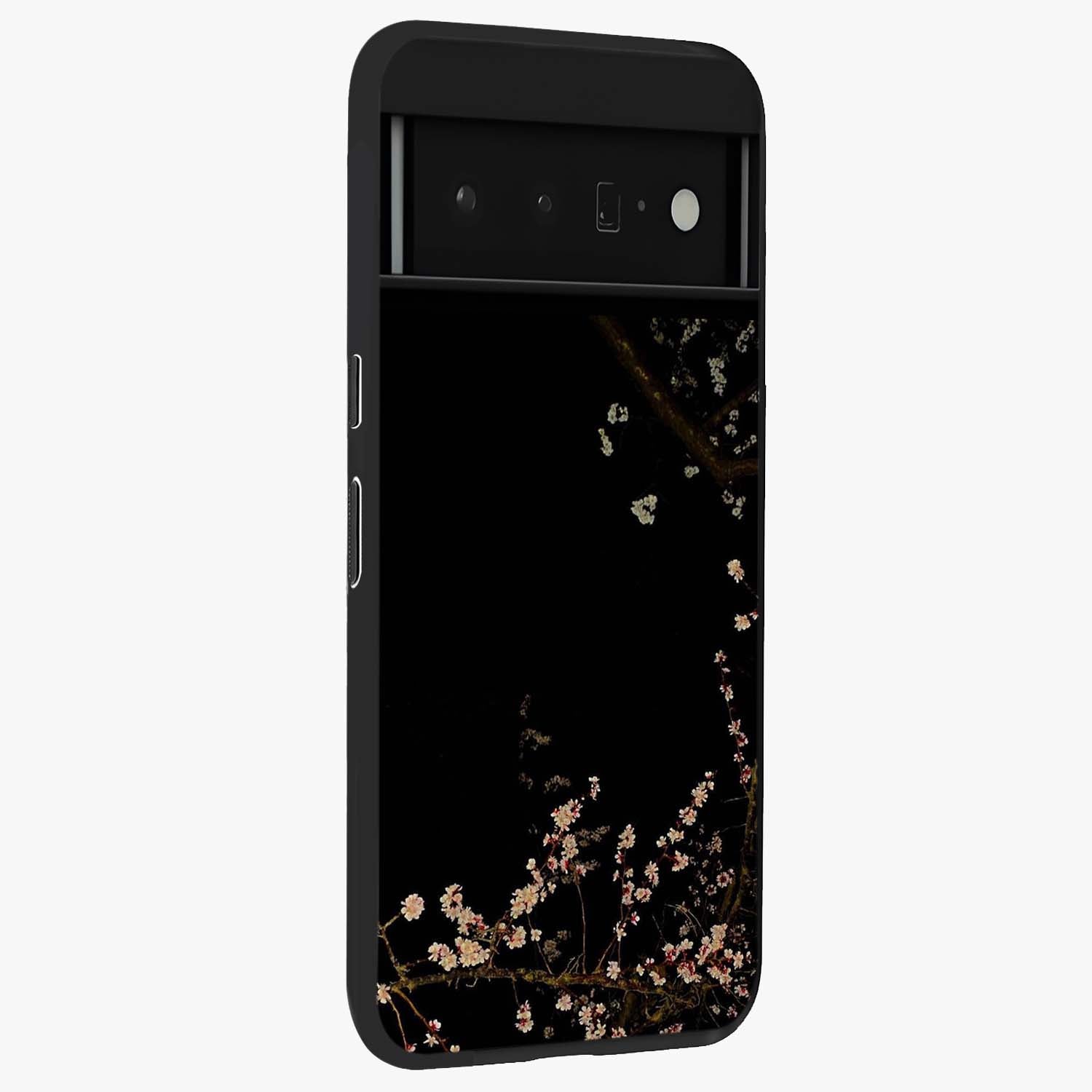 Petal Moon Light With Custom Name Glass Case upright view showcasing elegant floral moon artwork with personalized aesthetic.