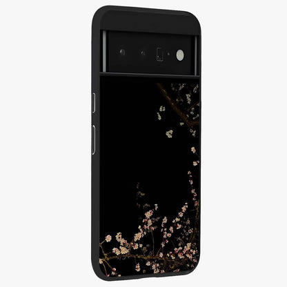 Petal Moon Light With Custom Name Glass Case upright view showcasing elegant floral moon artwork with personalized aesthetic.