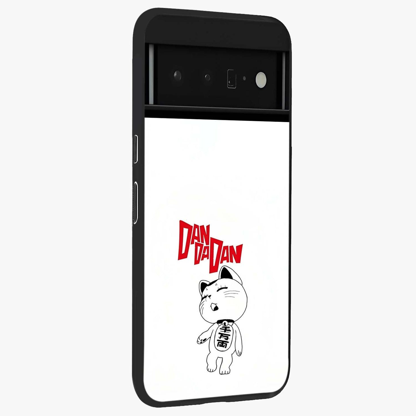 Playful Spirit Charm Glass Case upright view showcasing vibrant charm artwork with fun artistic theme.