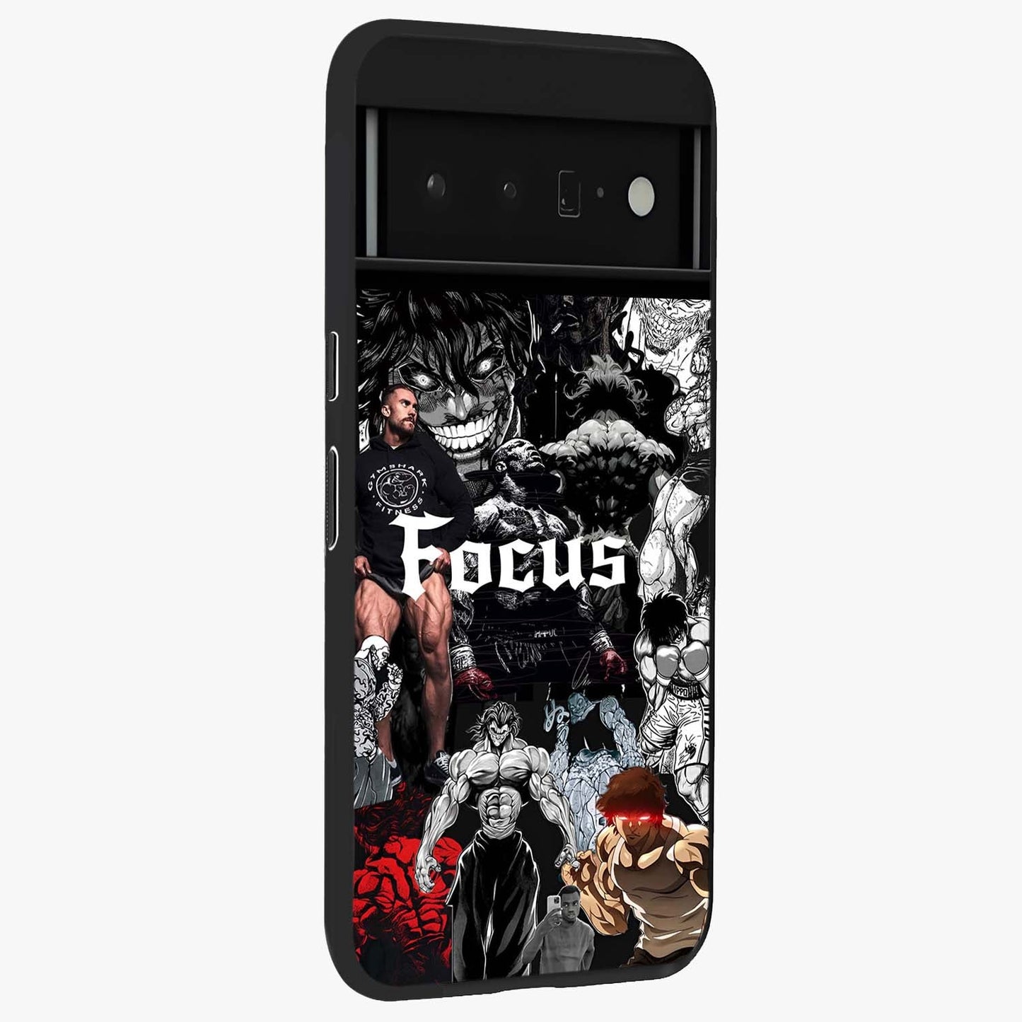 Relentless Power Focus Glass Case upright view showcasing strong inspirational artwork with powerful focus theme.