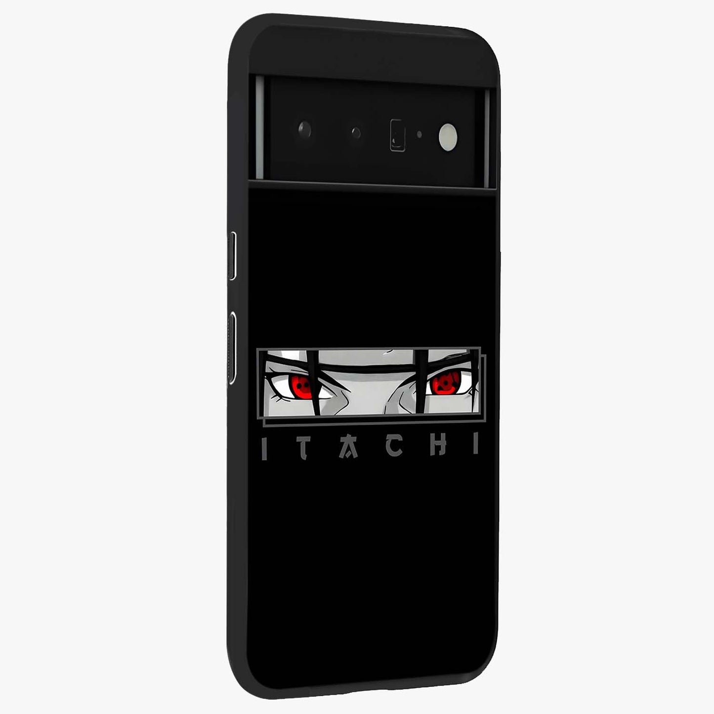 Scarlet Gaze Dominance Glass Case upright view showcasing powerful dramatic artwork with dominant artistic theme.