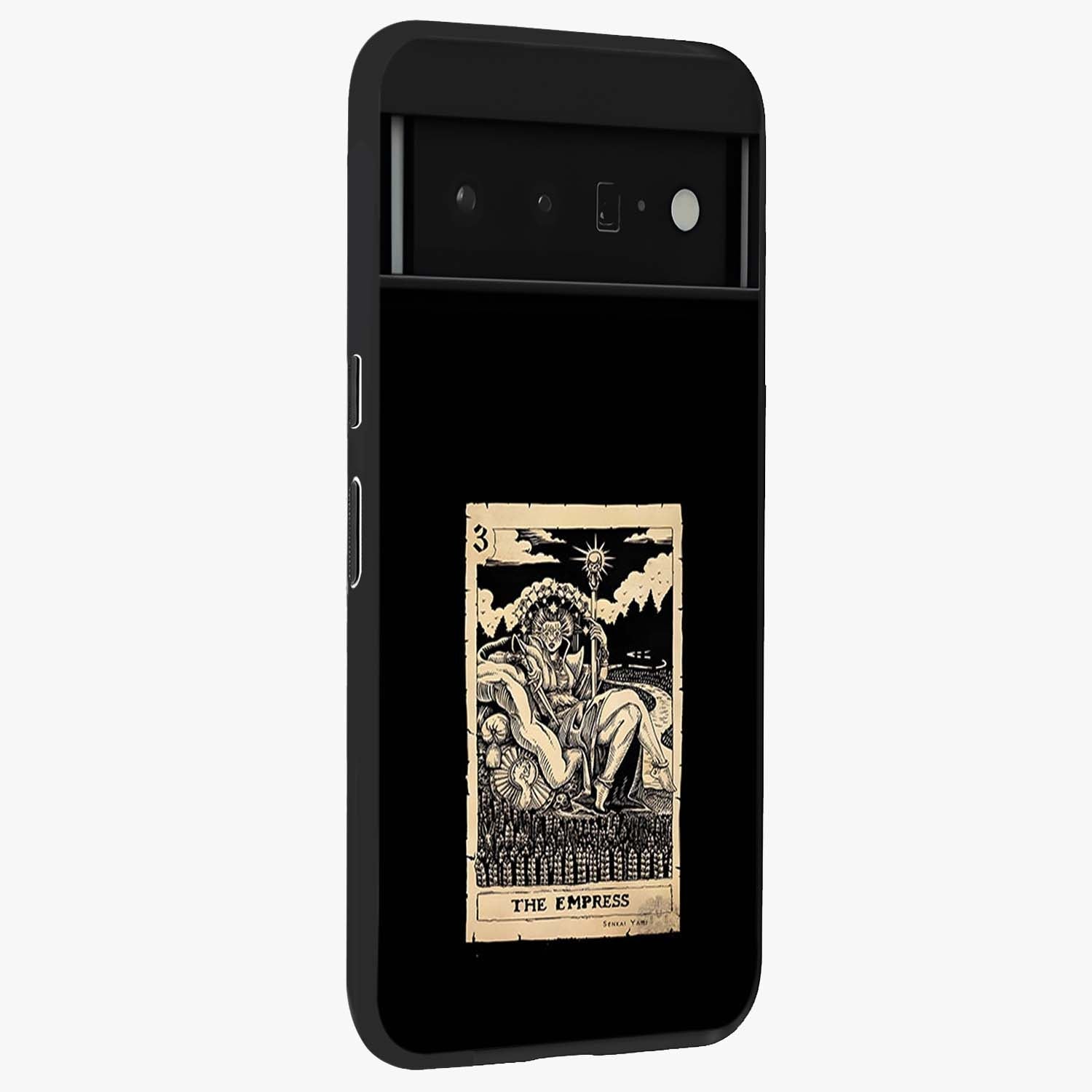 The Empress Glass Case upright view showcasing powerful empress themed artwork with luxurious artistic theme.