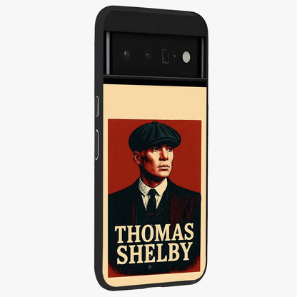 Vintage Mafia Authority Glass Case upright view showcasing dramatic vintage artwork with iconic authority theme.