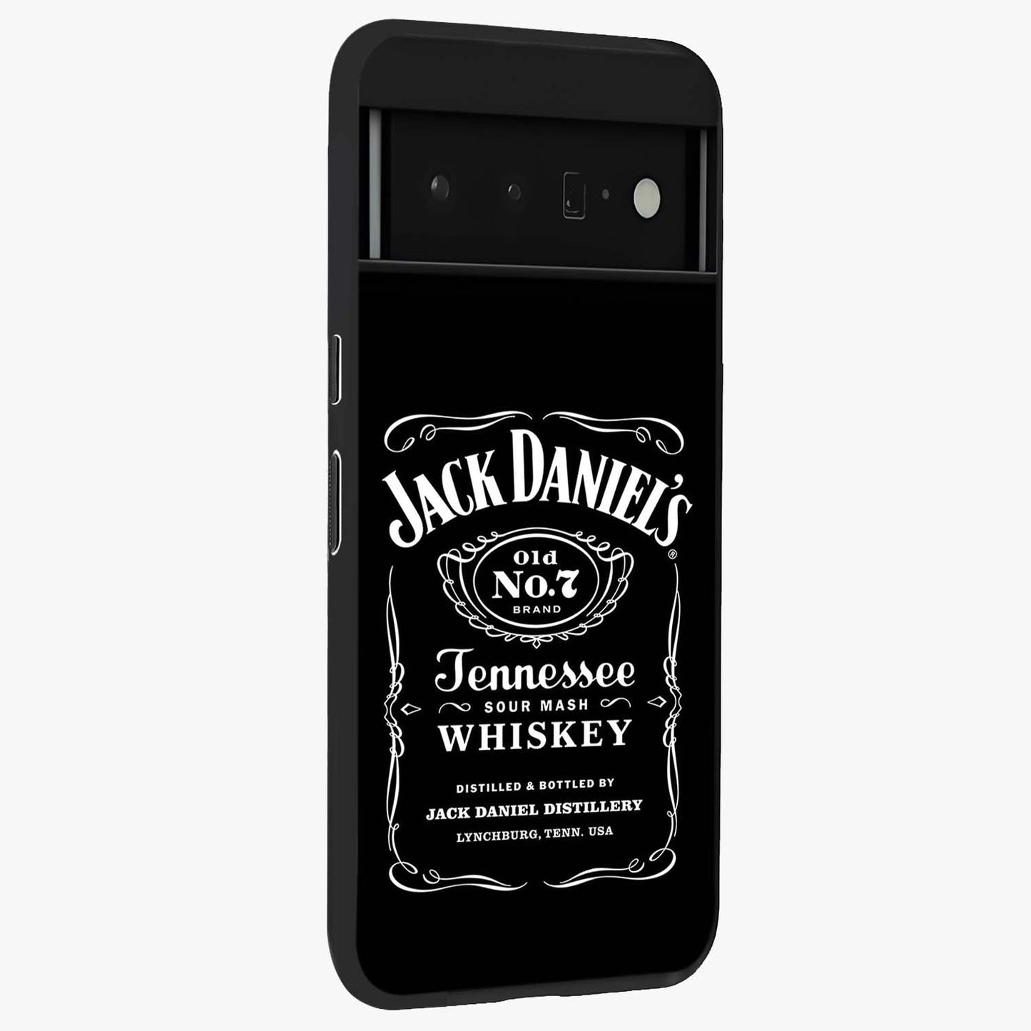 Vintage Whiskey Heritage Glass Case upright view showcasing stylish vintage whiskey artwork with timeless bar culture theme.