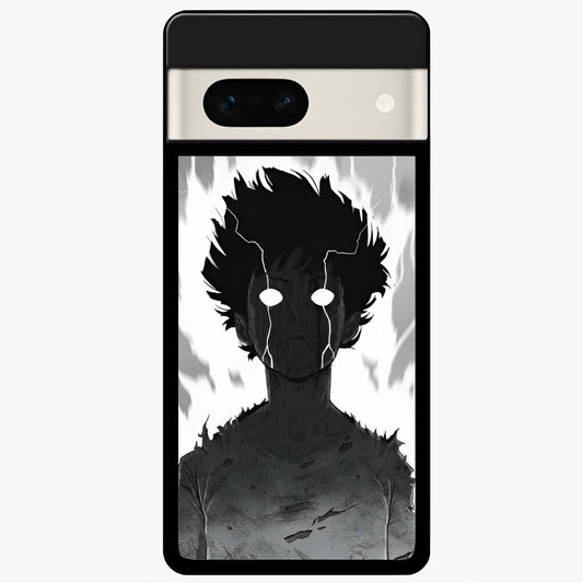 Awakened Inner Rage Glass Case showing flat back view with intense artistic artwork and glossy glass finish.