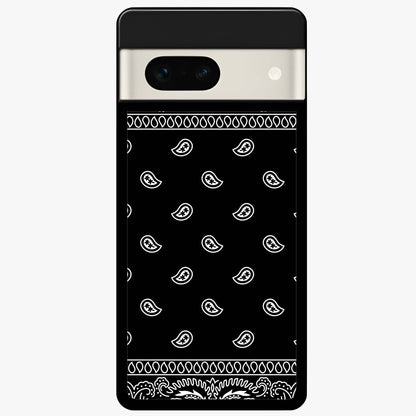 Retro Rebel Threads Glass Case showing flat back view with vintage street style artwork and glossy glass finish.