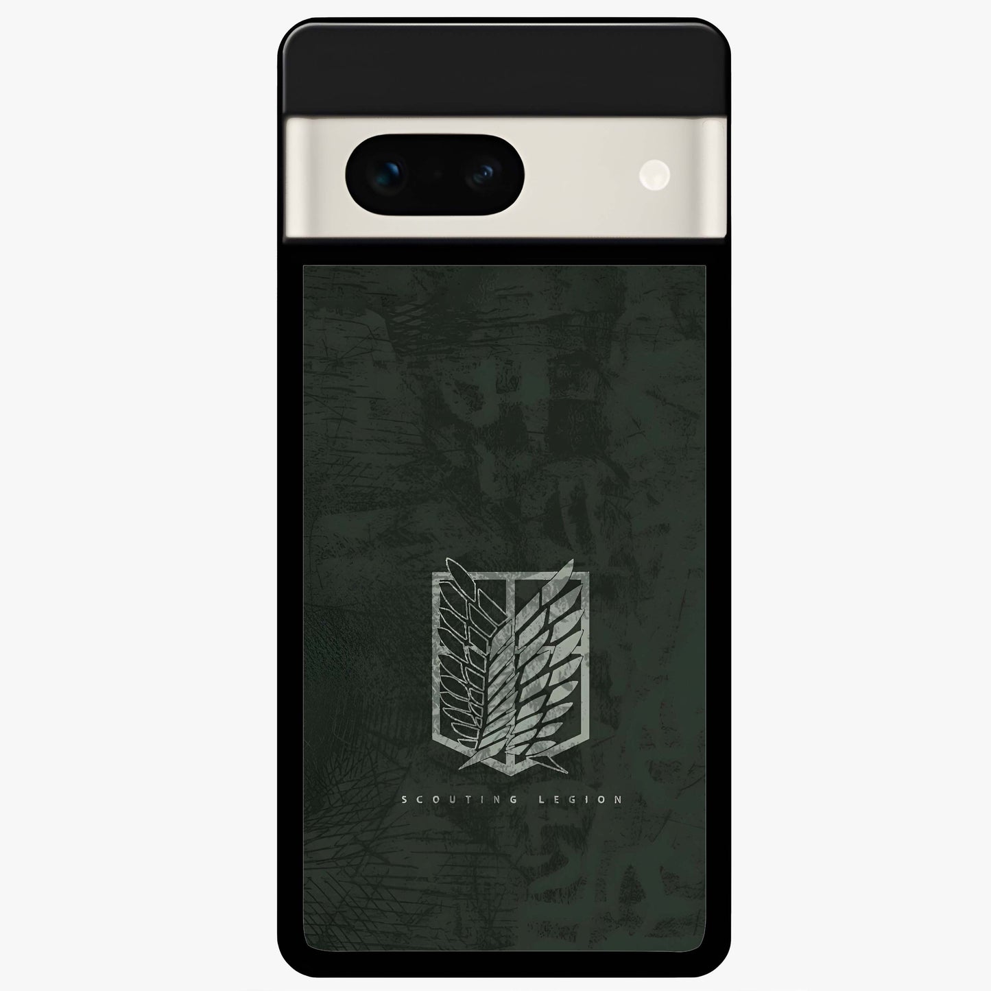 Wings Of Freedom Glass Case showing flat back view with symbolic wings artwork and glossy glass finish.