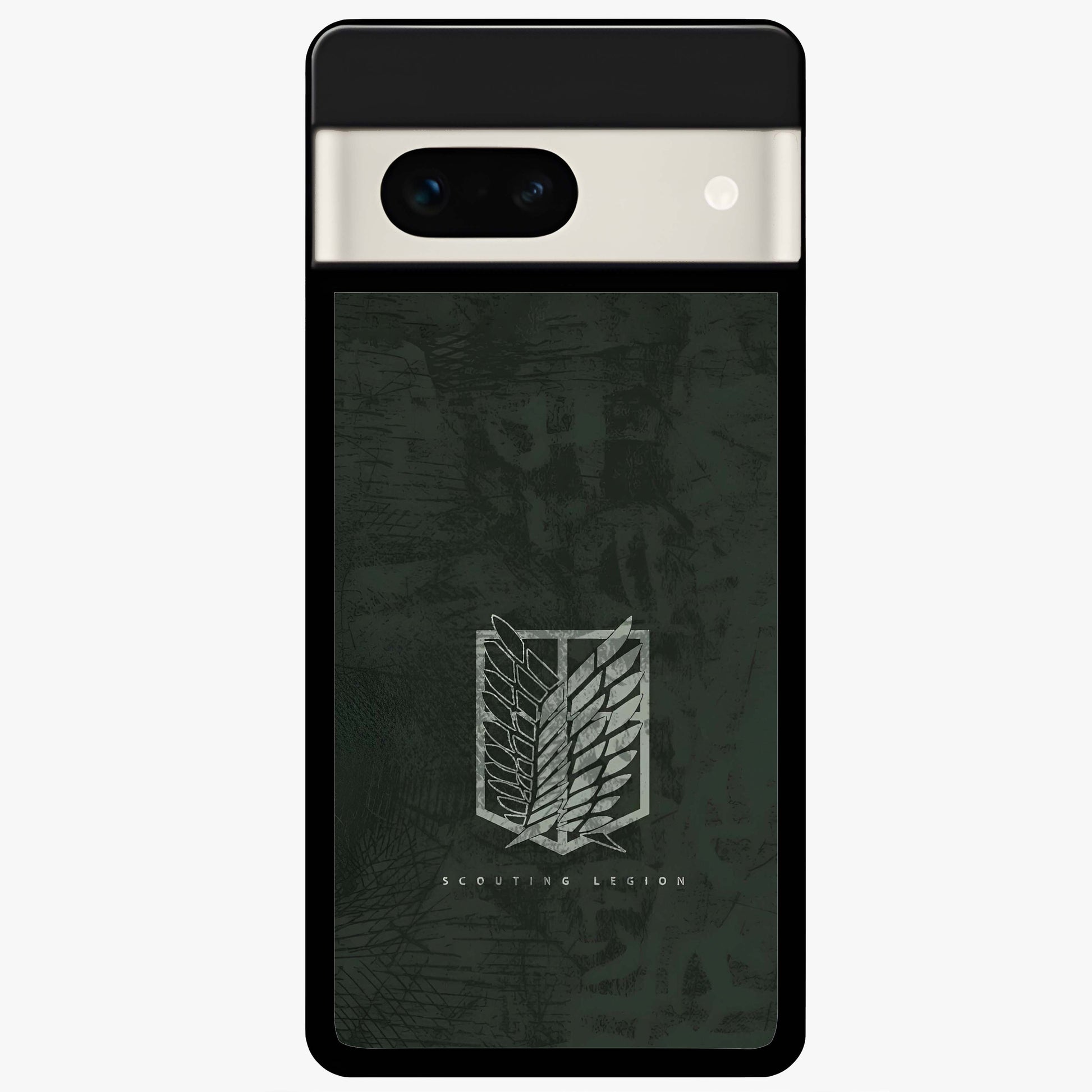 Wings Of Freedom Glass Case showing flat back view with symbolic wings artwork and glossy glass finish.