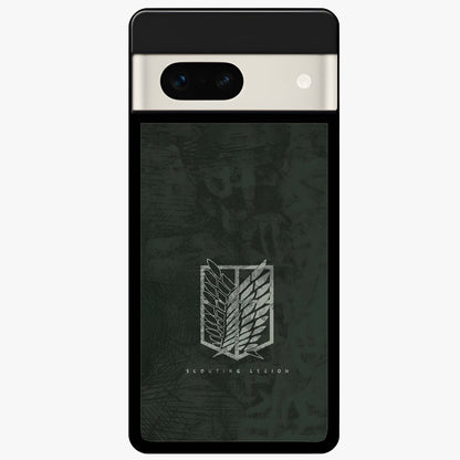 Wings Of Freedom Glass Case showing flat back view with symbolic wings artwork and glossy glass finish.