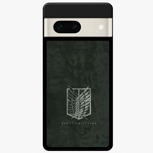 Wings Of Freedom Glass Case showing flat back view with symbolic wings artwork and glossy glass finish.