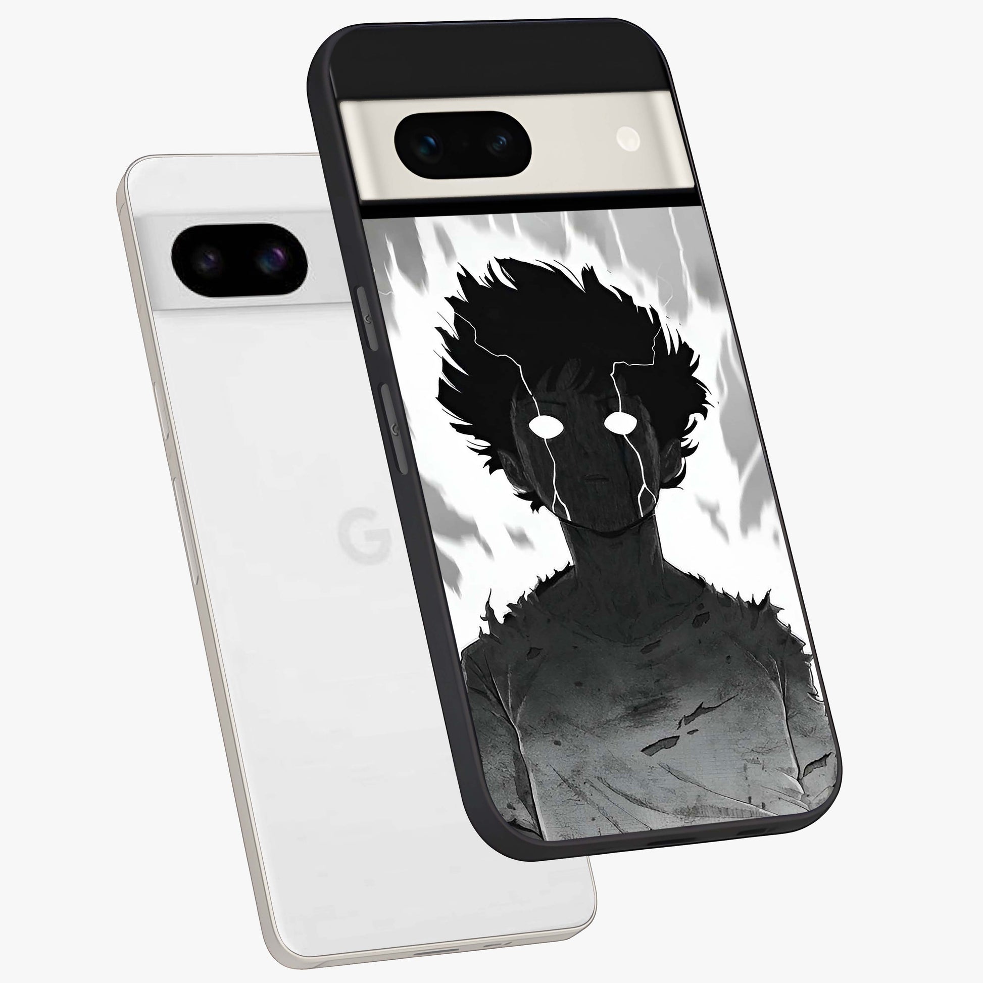Awakened Inner Rage Glass Case displayed in angled mockup highlighting powerful graphic design and bold artistic theme.