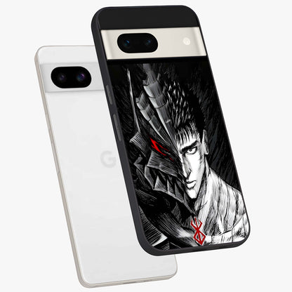 Berserker Blood Oath Glass Case displayed in angled mockup highlighting dark fantasy graphic design and powerful theme.
