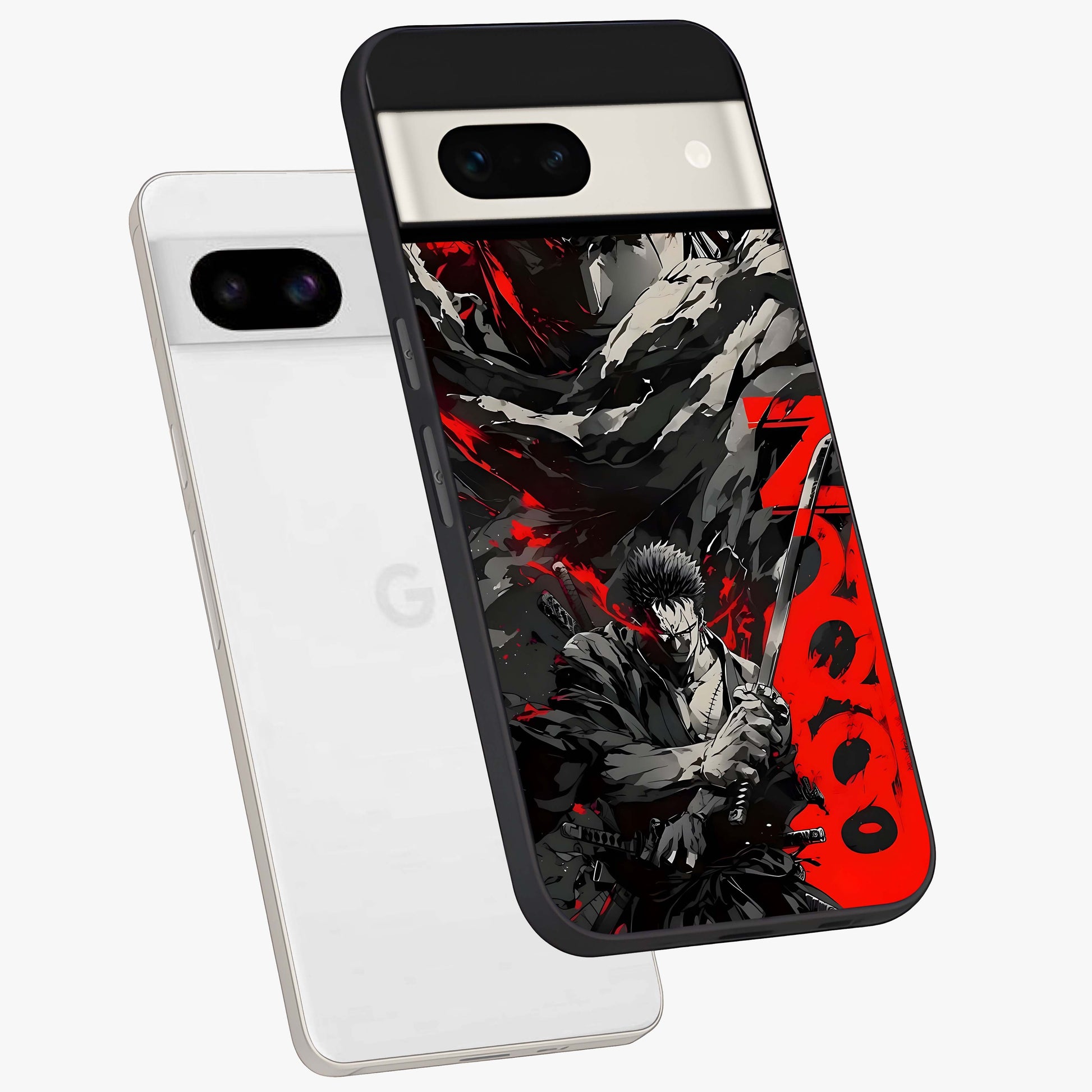 Demon Sword Resolve Glass Case displayed in angled mockup highlighting powerful demon sword illustration with dark fantasy aesthetic.