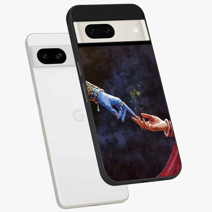 Divine Touch Eternal Glass Case displayed in angled mockup highlighting elegant divine inspired design with calm aesthetic style.
