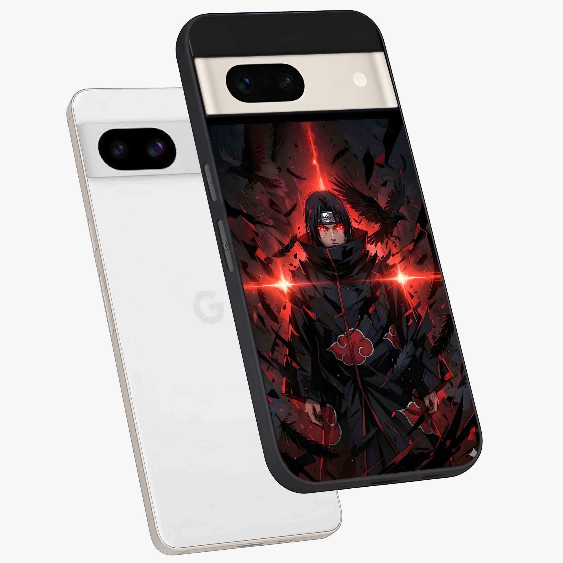 Focused Blade Discipline Glass Case displayed in angled mockup highlighting clean minimal text artwork with modern aesthetic style.