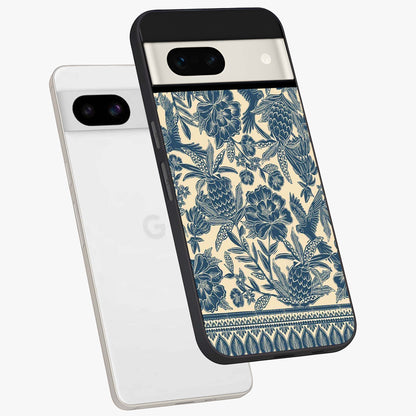 Heirloom Wild Bloom Glass Case displayed in angled mockup highlighting botanical bloom design with classic aesthetic style.