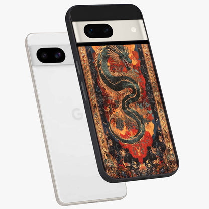 Inferno Dragon Soul Glass Case displayed in angled mockup highlighting powerful dragon illustration with inferno aesthetic.