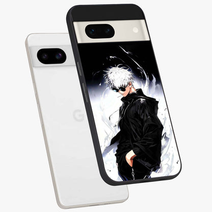 Limitless Shadow King Glass Case displayed in angled mockup highlighting dramatic dark hero design with intense aesthetic.