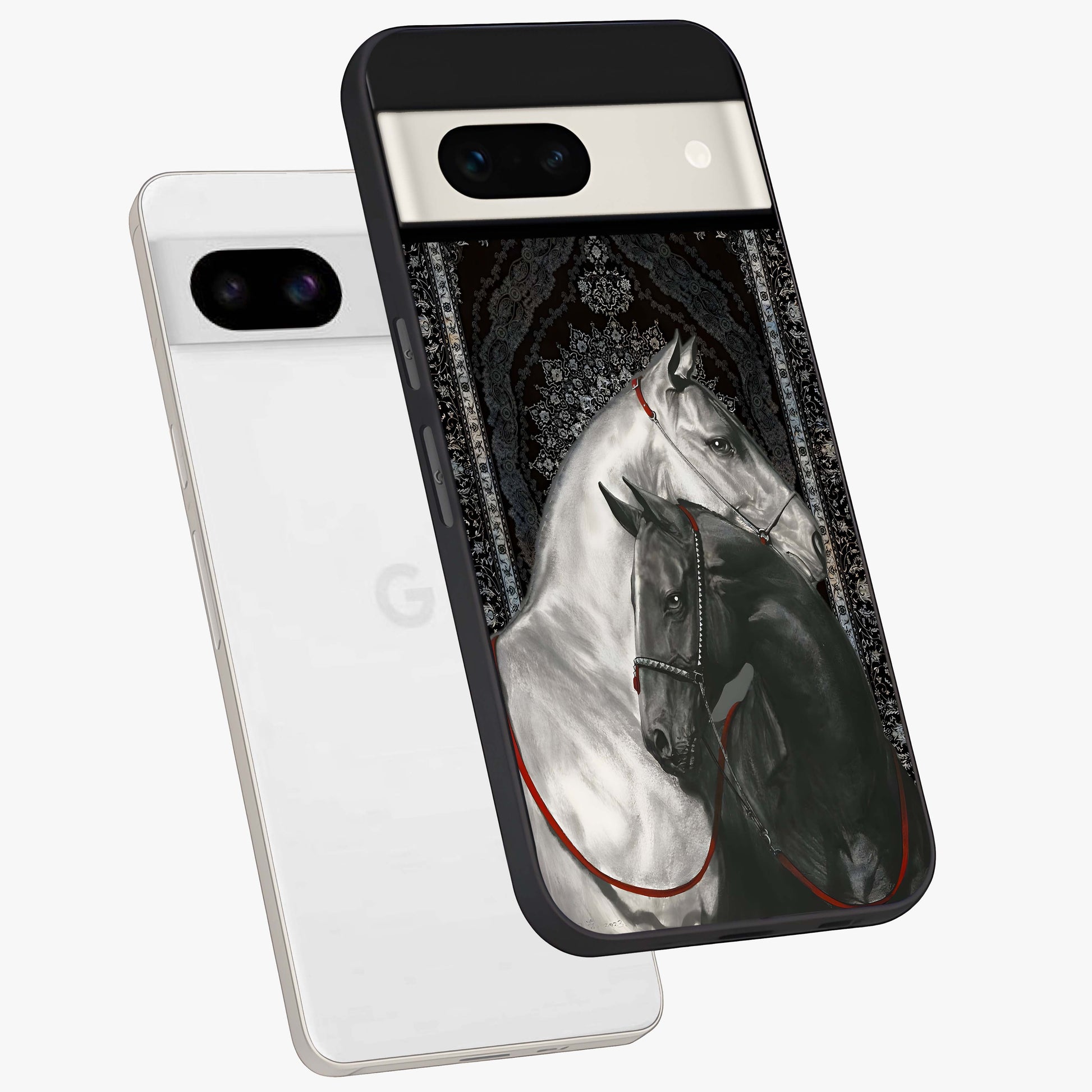 Majestic Ride Legacy Glass Case displayed in angled mockup highlighting sleek vehicle design with bold racing aesthetic.