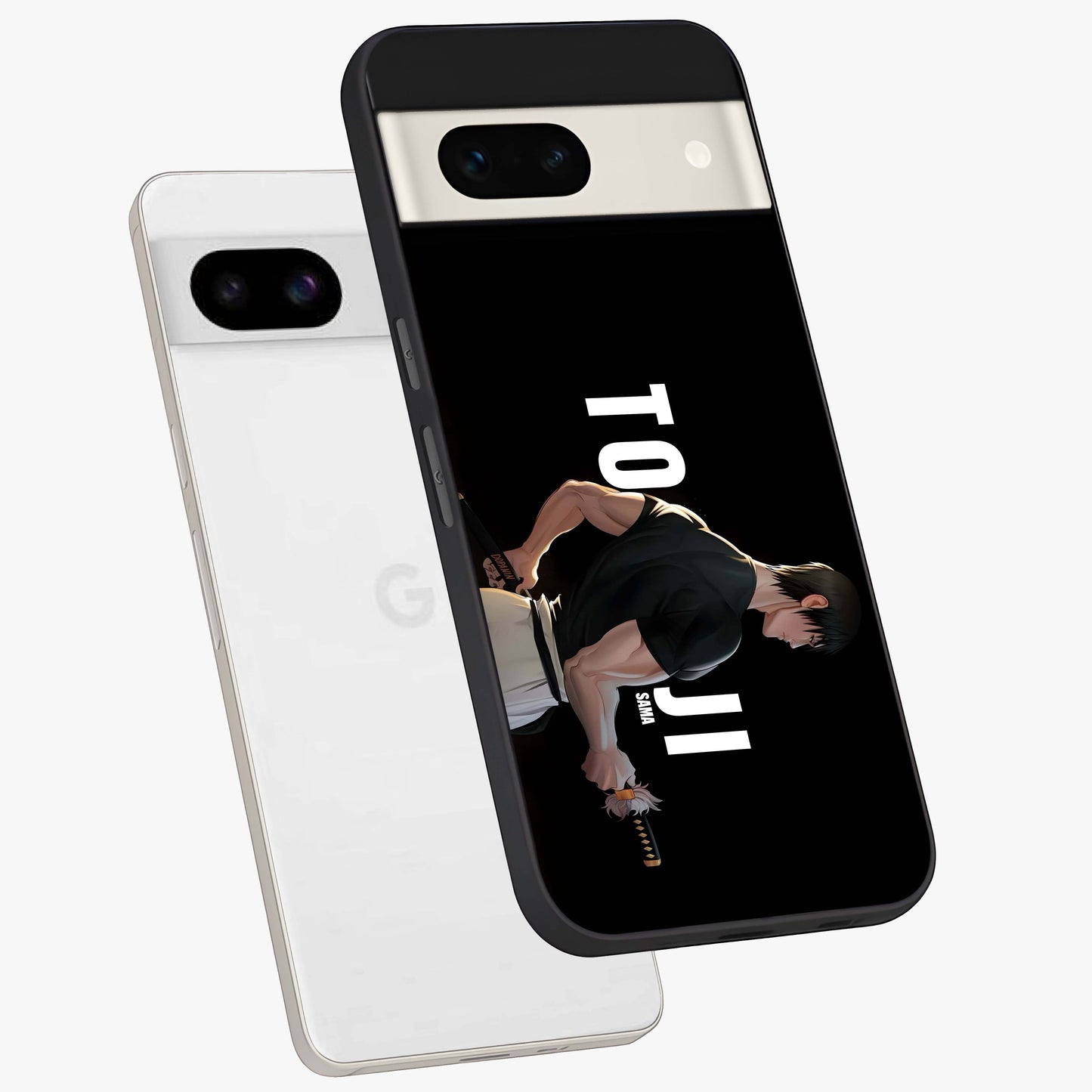 Midnight Blade Resolve Glass Case displayed in angled mockup highlighting powerful blade illustration with dramatic dark aesthetic.